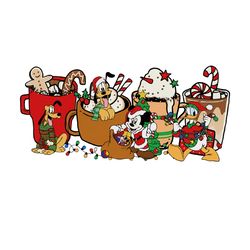 christmas coffee mickey png, christmas coffee png, disney png,coffee png, christmas logo png, instandownload