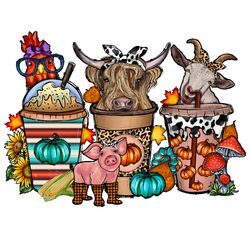 animal thanksgiving coffee png, thanksgiving png, coffee png, coffee xmas png, christmas logo png, instandownload