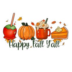 happy fall y'all thanksgiving png, thanksgiving pumpkin png, coffee png, christmas logo png, instandownload