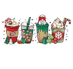 gnome christmas png, christmas coffee png, coffee png, coffee cups, coffee xmas png, christmas logo png, instandownload