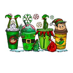 elf christmas coffee png, christmas coffee png, coffee png, coffee cups, coffee xmas, christmas logo png, instandownload