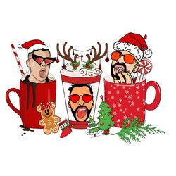 bad bunny funny christmas coffee png, bad bunny coffee png, coffee png, coffee cups, christmas logo png, instandownload