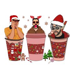 bad bunny funny christmas coffee png, bad bunny coffee png, coffee png, coffee cups, christmas logo png instandownload