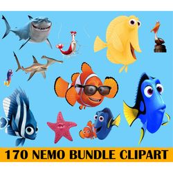 170 finding nemo png, nemo dory clipart, nemo png, dory png, bundle layered png, nemo layered png, digital download
