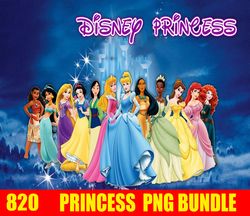 820 disney princess bundle png, disney princess bundle png, disney princess png, disney png, digital download