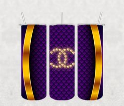 tumbler chanel logo png, design tumbler, 20oz skinny tumbler png, tumbler wrap, fashion brand png instant download-4