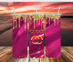 tumbler gucci logo png, design tumbler, 20oz skinny tumbler png, tumbler wrap, fashion brand png, instant download-2