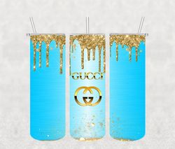 tumbler gucci logo png, design tumbler, 20oz skinny tumbler png, tumbler wrap, fashion brand png, instant download-6