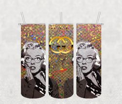 girl gucci tumbler 20oz skinny png, gucci tumbler png, fashion 20oz skinny tumbler, fashion brand png instant download-2