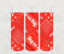 supreme tumbler 20oz skinny png, supreme tumbler png, fashion 20oz skinny tumbler, fashion brand png, instant download