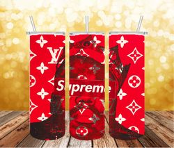 tumbler supreme logo png, design tumbler, 20oz skinny tumbler png, tumbler wrap, instant download