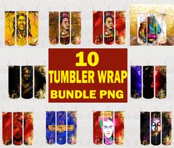 10 tumbler bundle design png, tumbler wrap, sublimation designs downloads, instant download-1