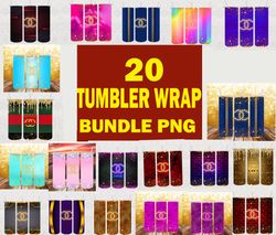 20 tumbler logo brand bundle design png, fashion tumbler wrap, sublimation designs downloads, instant download-1