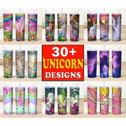 30 design unicorn tumbler png, unicorn tumbler png, rainbow unicorn png, rainbow unicorn tumbler png, digital download