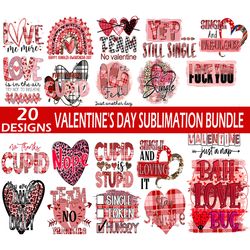 20 valentines day sublimation, valentines day sublimation bundle, valentine day love sublimation design digital download