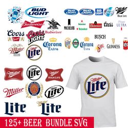 125 beer bundle svg, png, eps, dxf svg files, svg for cricut, svg for shirts, beer logo svg bundle, digital download