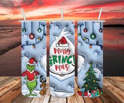 grinch christmas tumbler png, 3d grinch tumbler png, grinch tumbler png, design 20oz tumbler png, instant download-17