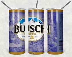 busch beer can tumbler png, drink tumbler design, straight design 20oz/ 30oz skinny tumbler, png file download