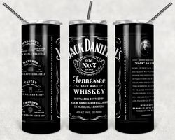 jack daniel's tumbler png, drink tumbler design, straight design 20oz/ 30oz skinny tumbler, png file download