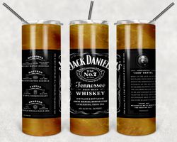 jack daniel's bottle tumbler png, drink tumbler design, straight design 20oz/ 30oz skinny tumbler, png file download