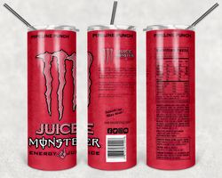 monster energy juice tumbler png, drink tumbler design, straight design 20oz/ 30oz skinny tumbler, png file download