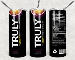 truly lemonade black cherry lemonade tumbler png, drink tumbler design, straight design 20oz/ 30oz skinny tumbler png