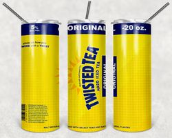 twisted tea tumbler png, drink tumbler design, straight design 20oz/ 30oz skinny tumbler png, png file download