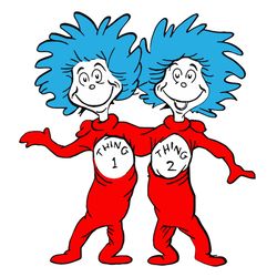 thing 1 and thing 2 svg, dr seuss svg, dr seuss logo svg, cat in the hat svg, dr seuss gifts, digital download-1
