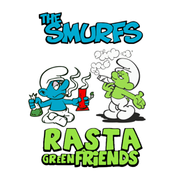 the smurfs rasta green friends svg, the smurfs svg clipart, silhouette svg, cricut svg, digital download