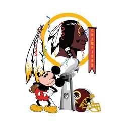 mickey mouse washington redskins nfl svg, football team svg, nfl team svg, sport svg, digital download