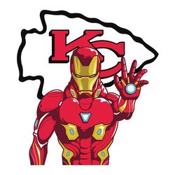 iron man fan kansas city chiefs nfl svg, football team svg, nfl team svg, sport svg, digital download