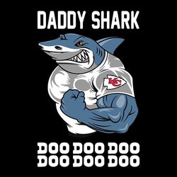 daddy shark kansas city chiefs nfl svg, football team svg, nfl team svg, sport svg, digital download