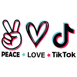peace love tiktok svg, peace love svg, tiktok svg, tiktok logo svg, tiktoker svg, tik tok svg, digital download-1