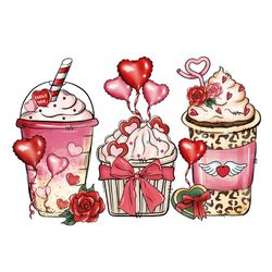 design valentine coffee png, coffee valentine png, valentine clipart, valentine sublimation, png file download-1