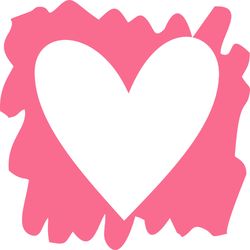 heart in paint png, valentine png, valentine clipart, valentine sublimation, holiday png, png file download-1