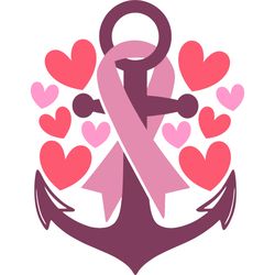 breast cancer anchor svg, breast cancer svg, cancer svg, breast cancer awareness svg, breast cancer shirt, cut file
