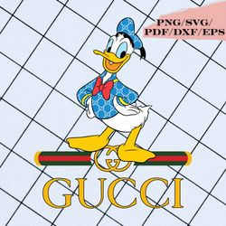donald duck gucci png, gucci brand logo png, disney gucci png, svg digital file