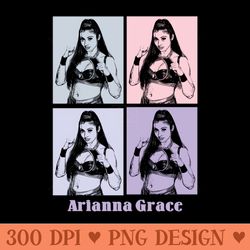 arianna grace pop art - sublimation graphics png - create with confidence