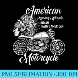 vintage motorcycle indian native american bikers - png graphics