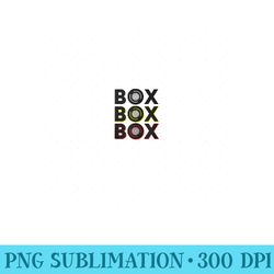 formula racing car box box box radio call to pit box - png design downloads