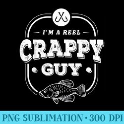 funny fishing lover crappy fish fisherman dad joke - printable png graphics