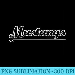 s go mustangs football baseball basketball cheer fan school - png download graphic