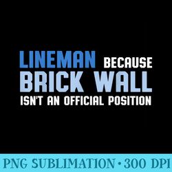 football lineman brick wall - png clipart download