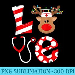 christmas nurse love nicu rn er santa reindeer nurse hat elf - png picture download