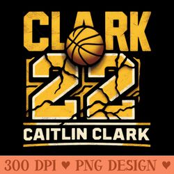 clark 22 caitlin clark cracked texture - high resolution png download