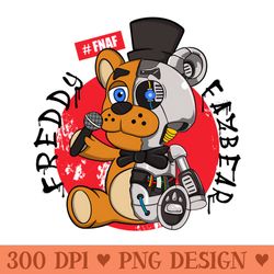 freddy fazbear fnaf robot cute - unique sublimation png download