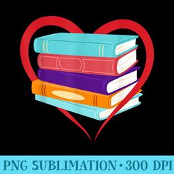i love reading book heart love books library - png graphics download