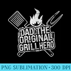 Mens Grilling Bbq Smoker Dad Barbecue Grill Meat Barbeque - Png Download Template