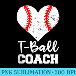 tball coach heart funny tball player - png graphics download