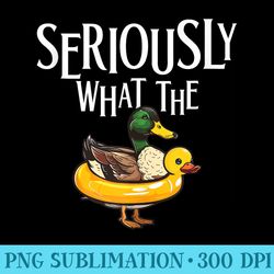seriously what the duck funny rubber duck pun adult humor - png download icon